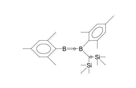 Bis(trimethylsilyl)-dimesityl-[(borylmethylidyne)-borate]