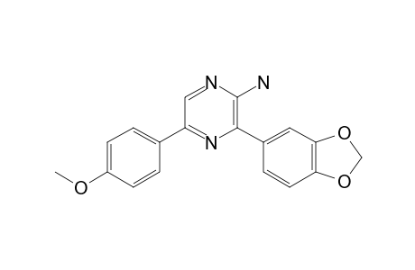 2-AMINO-3-(3',4'-METHYLENEDIOXYPHENYL)-5-(4'-METHOXYPHENYL)-1,4-PYRAZINE