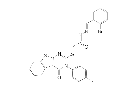 N'-[(E)-(2-bromophenyl)methylidene]-2-{[3-(4-methylphenyl)-4-oxo-3,4,5,6,7,8-hexahydro[1]benzothieno[2,3-d]pyrimidin-2-yl]sulfanyl}acetohydrazide