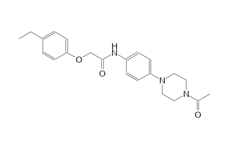 N-[4-(4-acetyl-1-piperazinyl)phenyl]-2-(4-ethylphenoxy)acetamide