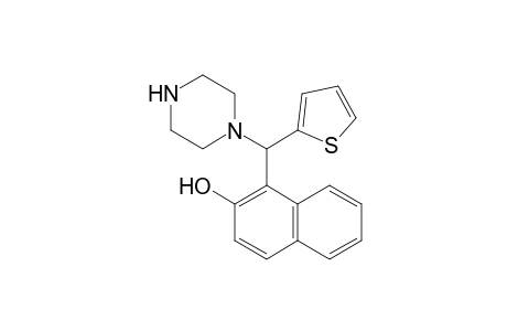 1-(piperazin-1-yl(thiophen-2-yl)methyl)naphthalen-2-ol