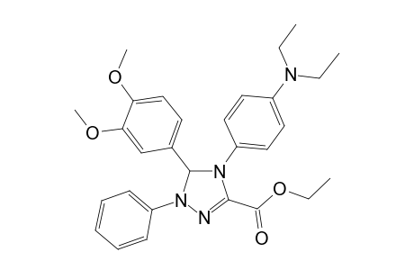 4-[4-(diethylamino)phenyl]-3-(3,4-dimethoxyphenyl)-2-phenyl-3H-1,2,4-triazole-5-carboxylic acid ethyl ester