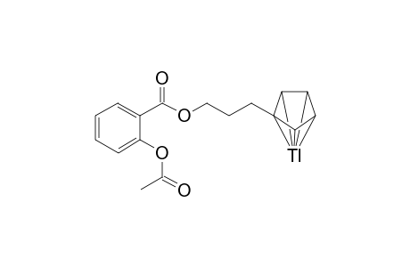 .pi.5-[3-((Cyclopentadienyl)propyl)-2-acetoxybenzoate]thallium