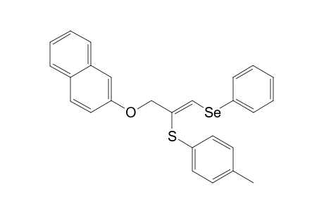 (Z)-1-(phenylseleno)-2-(4-methylphenylthio)-3-(2-naphthoxy)prop-1-en