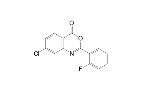 7-chloro-2-(o-fluorophenyl)-4H-3,1-benzoxazin-4-one