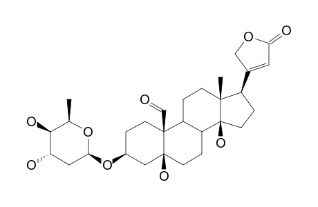CORCHOROSIDE-A;STROPHANTHIDIN-3-O-BETA-D-BOIVINOPYRANOSIDE