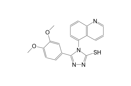 4H-1,2,4-triazole-3-thiol, 5-(3,4-dimethoxyphenyl)-4-(5-quinolinyl)-