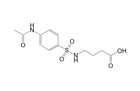 butanoic acid, 4-[[[4-(acetylamino)phenyl]sulfonyl]amino]-