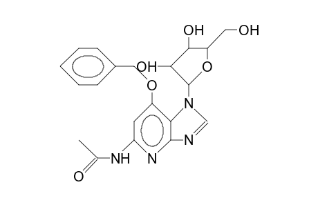 5-Acetylamino-7-benzyloxy-1-(.beta.-D-ribofuranosyl)-imidazo(4,5-D)pyridine