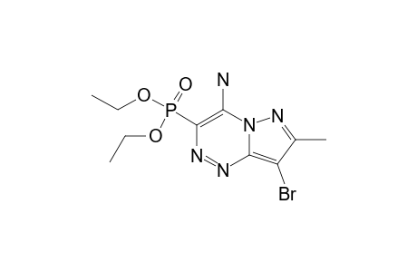 4-Amino-8-bromo-7-methylpyrazolo[3,2-c][1,2,4]triazin-3-ylphosphonic acid diethyl ester