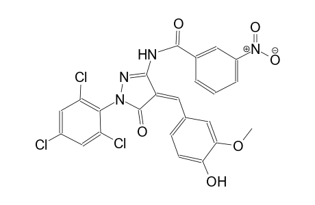 benzamide, N-[(4Z)-4,5-dihydro-4-[(4-hydroxy-3-methoxyphenyl)methylene]-5-oxo-1-(2,4,6-trichlorophenyl)-1H-pyrazol-3-yl]-3-nitro-