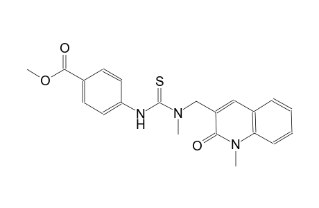 benzoic acid, 4-[[[[(1,2-dihydro-1-methyl-2-oxo-3-quinolinyl)methyl]methylamino]carbonothioyl]amino]-, methyl ester