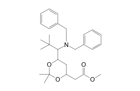 Methyl 6-[(dibenzylamino)-2',2'-dimethylpropyl]-2,2-dimethyl-1,3-dioxane-4-acetate