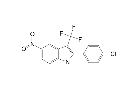2-(4-CHLOROPHENYL)-3-(TRIFLUOROMETHYL)-5-NITRO-INDOLE