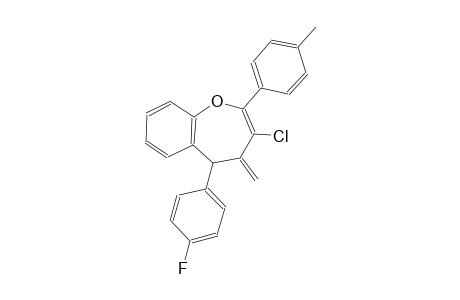 1-benzoxepin, 3-chloro-5-(4-fluorophenyl)-4,5-dihydro-4-methylene-2-(4-methylphenyl)-