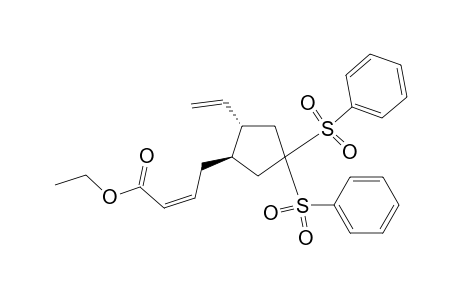 Ethyl (Z)-4-[trans-4',4'-bis(phenylsulfonyl)-2'-vinylcyclopentyl]but-2-enoate