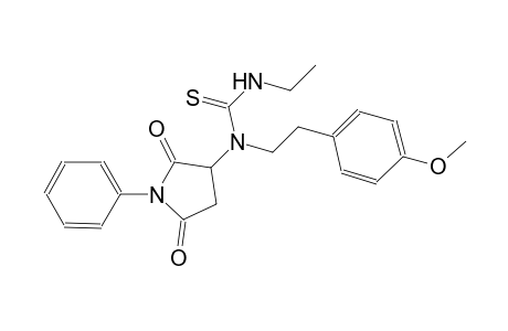 N-(2,5-dioxo-1-phenyl-3-pyrrolidinyl)-N'-ethyl-N-[2-(4-methoxyphenyl)ethyl]thiourea