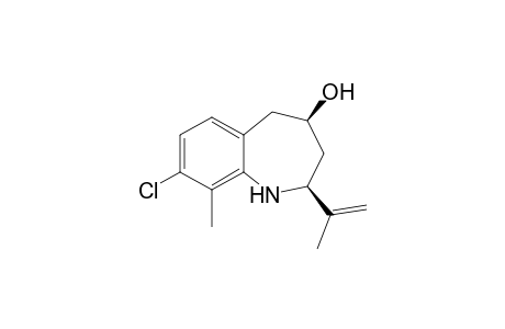 8-Chloro-9-methyl-cis-2-(prop-1-en-2-yl)-2,3,4,5-tetrahydro-1H-benzo[b]azepin-4-ol