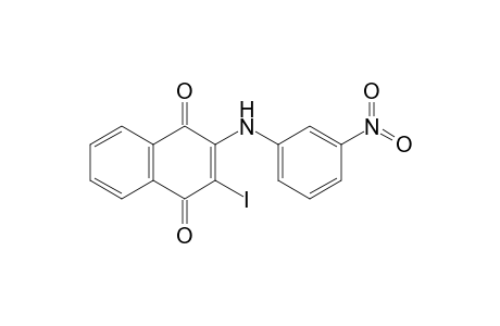 3-Iodo-2-(m-nitrophenyl)amino-1,4-naphthoquinone