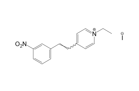 1-ethyl-4-(m-nitrostyryl)pyridinium iodide