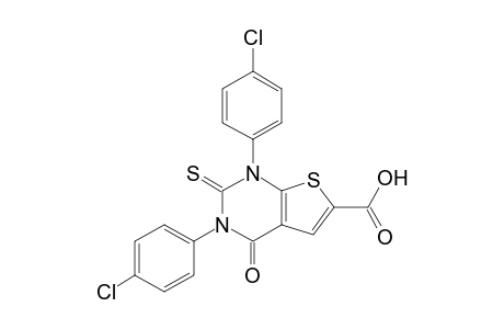 1,3-Di(4-chlorophenyl)-1,3-dihydro-4-oxo-2-thioxo1H-thieno[2,3-d]pyrimidine-6-carboxyloic acid