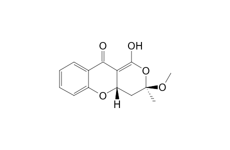 cis-4,4a-Dihydro-1-hydroxy-3-methoxy-3-methyl-3H,10H-pyrano[4,3-b][1]benzopyran-10-one