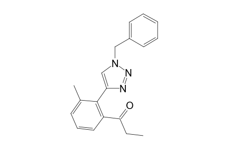 1-(2-(1-benzyl-1H-1,2,3-triazol-4-yl)-3-methylphenyl)propan-1-one
