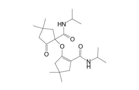 1-[5-[N-(isopropylamido)-3,3-dimethylcyclopent-1-en-1-yl]oxy]-1-[(N-isopropylamido)-3,3-dimethylcyclopentan-5-one