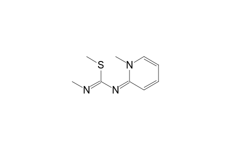 1-Methyl 2-[methylthio(methylimino)methylimino]-1,2-dihydropyridine