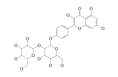 EVOLVOSIDE_A;KAEMPFEROL_4'-O-BETA-D-GLUCOPYRANOSYL-(1->2)-BETA-D-GLUCOPYRANOSIDE