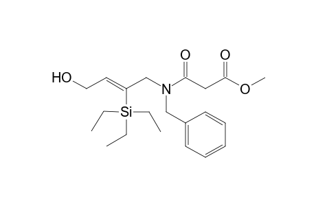 Methyl 3-[(benzyl)-4'-hydroxy-2'-(triethylsilyl)but-2'-en-1'-yl](amino)-3-oxopropanoate
