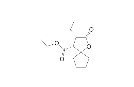 cis-3-(Ethoxycarbonyl)-2-ethyl-4-butanolide-4-spirocyclopentane