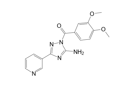 (5-amino-3-pyridin-3-yl-1,2,4-triazol-1-yl)-(3,4-dimethoxyphenyl)methanone