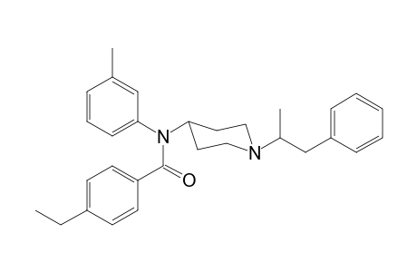N-3-Methylphenyl-N-[1-(1-phenylpropan-2-yl)piperidin-4-yl]-4-ethylbenzamide