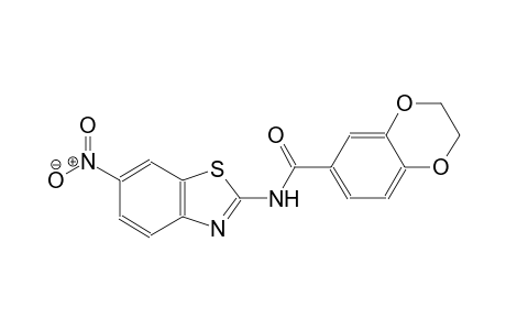N-(6-nitro-1,3-benzothiazol-2-yl)-2,3-dihydro-1,4-benzodioxin-6-carboxamide