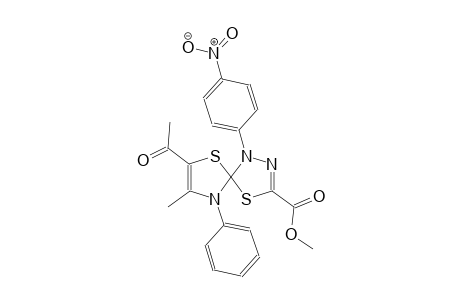 4,6-dithia-1,2,9-triazaspiro[4.4]nona-2,7-diene-3-carboxylic acid,7-acetyl-8-methyl-1-(4-nitrophenyl)-9-phenyl-, methyl ester