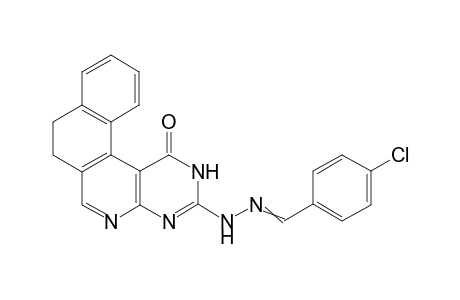 3-(2-(4-Chlorobenzylidene)hydrazinyl)-7,8-dihydrobenzo[f]pyrimido[4,5-c]isoquinolin-1(2H)-one