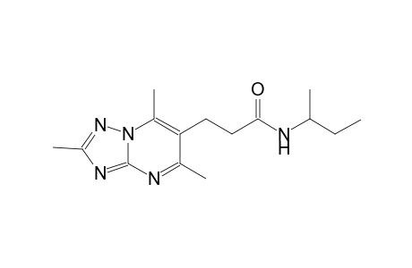 [1,2,4]triazolo[1,5-a]pyrimidine-6-propanamide, 2,5,7-trimethyl-N-(1-methylpropyl)-