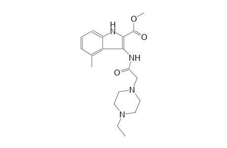 methyl 3-{[(4-ethyl-1-piperazinyl)acetyl]amino}-4-methyl-1H-indole-2-carboxylate