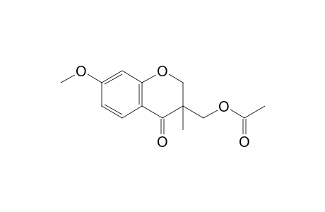 (7-methoxy-3-methyl-4-oxidanylidene-2H-chromen-3-yl)methyl ethanoate