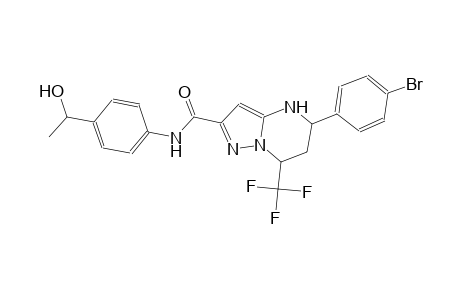 5-(4-bromophenyl)-N-[4-(1-hydroxyethyl)phenyl]-7-(trifluoromethyl)-4,5,6,7-tetrahydropyrazolo[1,5-a]pyrimidine-2-carboxamide