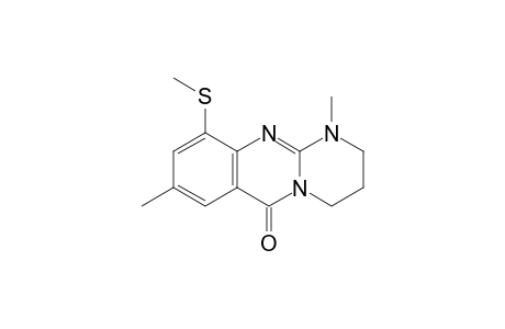 1,8-Dimethyl-10-methylsulfanyl-1,2,3,4-tetrahydropyrimido[2,1-b]quinazolin-6-one