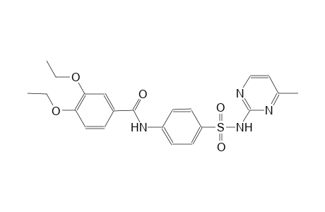 3,4-diethoxy-N-(4-{[(4-methyl-2-pyrimidinyl)amino]sulfonyl}phenyl)benzamide