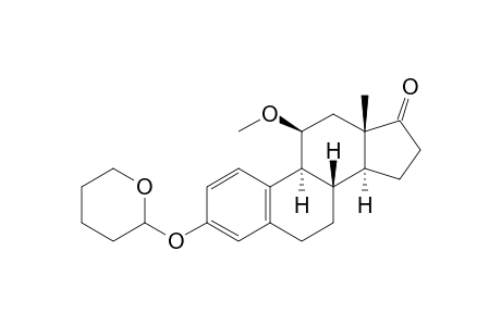 (8S,9S,11S,13S,14S)-11-methoxy-13-methyl-3-(2-oxanyloxy)-7,8,9,11,12,14,15,16-octahydro-6H-cyclopenta[a]phenanthren-17-one