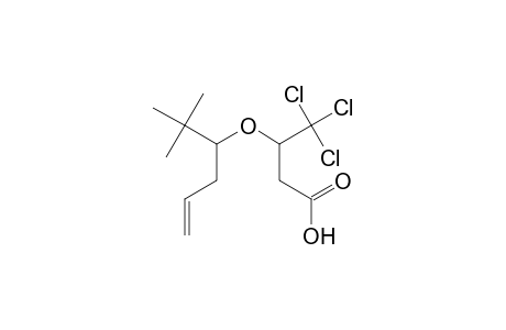 3-(1-t-Butyl-but-3-enyloxy)-4,4,4-trichlorobutyric acid