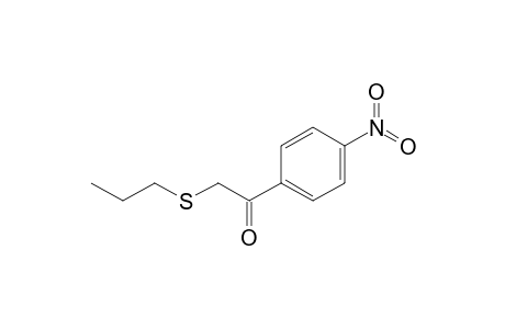 1-(4-nitrophenyl)-2-(propylthio)ethanone