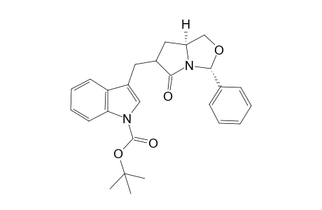 (5R,7aS)-2-{[N-(Butoxycarbonyl)indol-3'-yl]methyl}-5-phenyl-2,5,6,7,7-pentahydro-6-oxapyrrolizin-3-one