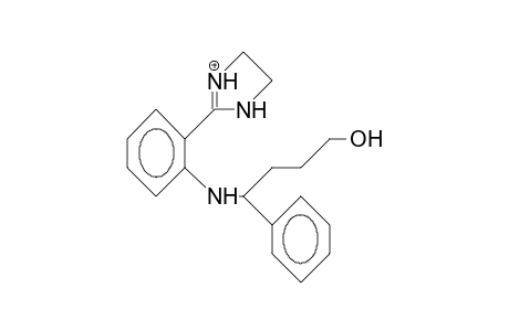 4-(2-[2-Imidazolinyl]-anilino)-4-phenyl-butanol cation