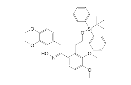 syn-.alpha.-(3,4-Dimethoxybenzyl)-2-[2-[(tert-butyldiphenylsilyl)oxy]ethyl]-4,5-dimethoxyphenyl 3,4-dimethoxybenzaldehyde Oxime