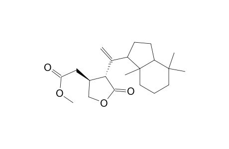 3-Furanacetic acid, tetrahydro-4-[1-(octahydro-4,4,7a-trimethyl-1H-inden-1-yl)ethenyl]-5-oxo-, methyl ester, [1R-[1.alpha.(3R*,4R*),3a.beta.,7a.alpha.]]-